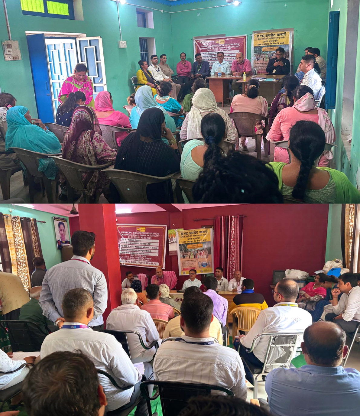 Financial inclusion and KYC awareness camps organized in Lower Andaura and Kinnu.